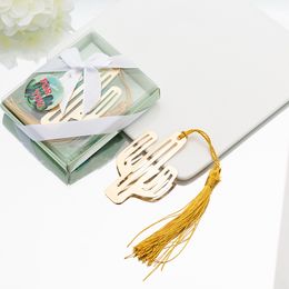 Cactus Bookmark with Tassel Party Shower Wedding Favours Birthday Gifts Gradulation Event Keepsake Supplies For You