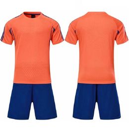 2021 Custom Soccer Jerseys Sets smooth Royal Blue football sweat absorbing and breathable children's training suit Jersey 15