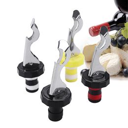 Wine Stopper Vacuum Sealed Plug Bar Kitchen Tools Food-safe Silicone Bottle Stoppers Creates Airtight Seal KDJK2103
