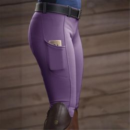 Women's Leggings Horse Riding Pants Clothes For Women Men Fashion High Waist Trouser Elastic Equestrian Breeches Skinny Solid Trousers Equip