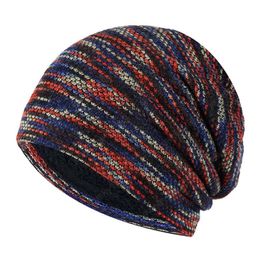 Knitted Hats Women Autumn Winter Fashion Skullies Beanies Cap Men Pure Colour Cotton Hat High Quality Warm Caps