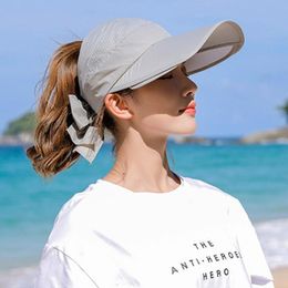 Portable Canvas 7 Colours Sunscreen Ball Cap Beach Outdoor Hat Comfortable Ventilation Retractable Sun Visor Hats