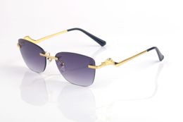 Classic Mens Sunglasses Brand Design UV400 Eyewear Metal Gold legs Sun glasses For Men Women Tiny wire Alloy irregular Frames Lunettes De Soleil