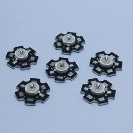 50pcs 1W 3W High Power LED Beads Full Spectrum Pure White With 20mm Black Star PCB Heat sink Aluminium Substrate DIY lights
