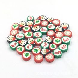 1000pcs/lot 10mm Polymer Clay Christmas Beads For Jewellery Making DIY Bracelet Necklace Accpet Customised