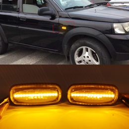 1 Set For Land Rover Discovery 2 1999-2004 Defender Freelander 1 1997-2005 Dynamic Flowing Water LED Side Marker Light