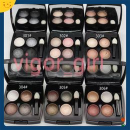 Marca 4 cores paleta de sombras com pincel de maquiagem 6 tipos pode escolher mulheres menina olhos kit de cosméticos 301 302 303 304 305 306 boa qualidade