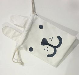 Mini Backpack Storage Bags Sleeping Bear Ears Cotton Canvas Bundle Holder Bag Children's Toy