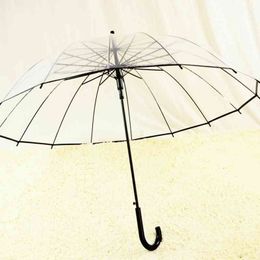 1PCS Romantic imitation lace Transparent cute cat Large long Rain Wind Umbrella For Lolita Women Travel 210320