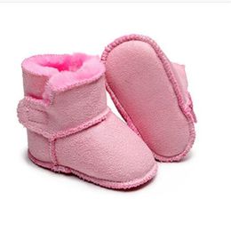 Baby Boots Toddler boys Girls Winter Shoes My First Walkers For Infants Fur Soft-Soled Boots