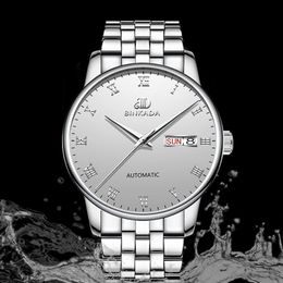 Men's Watch Fully Automatic Mechanical Simple Large Dial Fashion Waterproof Ultra-thin Wristwatch Wristwatches