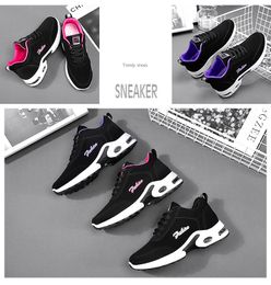 Women's Shoes fall 2021 matte leather upper soft sole running shoe Korean casual cushion sports shoes women PN102