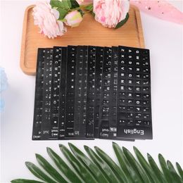 12Styles Waterproof Language Keyboard Stickers Layout With Button Letters Alphabet For Computer Gift Wrap