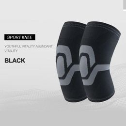 Knee Pads Elbow & 1PC Elastic Nylon Sports Fitness Kneepad Gear Basketball Volleyball Brace Protector Safety