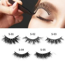 3D Mink Eyelashes Natural Long Fluffy Lashes Handmade Thick False Eye Lash Makeup Extension