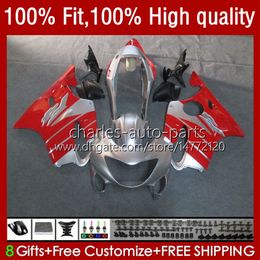 Red Silvery Injection mold Fairings For HONDA CBR 600 F4i FS CC F4 i 600F4i CBR600 F4i 04 05 06 07 55No.59 CBR600F4i 600CC 2004 2005 2006 2007 CBR600FS 04-07 OEM Body Kit