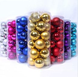 24Pcs 3cm Christmas Ball Ornaments Decorations Xmas Tree Hanging Bauble Balls for Holiday Wedding Party Home Decor