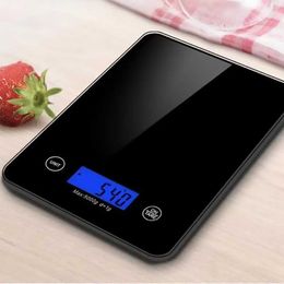 Digital Kitchen scale smart electronic food 1 gram balance High precision mini Glass surface 210728