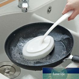 Long Handle Brush Eraser Magic Sponge Diy Cleaning Sponge for Dishwashing Kitchen Toilet Bathroom Wash Cleaning Tools Gadgets Factory price expert design Quality