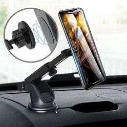 New Universal Auto Car Phone Holder Mount Windscreen Dashboard Suction Magnetic Long For All Model Cellphone iphone