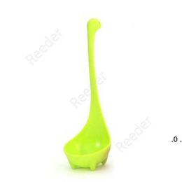 Cooking Utensils Cartoon Spoons Cute Plastic Long Handle Spoon Dinosaur Soup tools Kitchen Accessories Tableware sea shipping DAR306