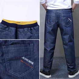 Arrival Big Boys Jeans Trousers Spring Teen Pants Size 14 Solid Color Blue Denim Pant Teenage Clothes Kid Clothing 210622