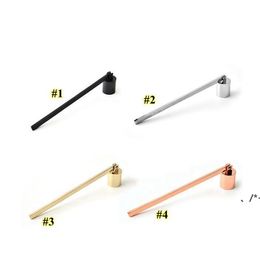 NEWStainless Steel Candle Flame Snuffer Wick Trimmer Tool Multi Colour Put Out Fire On Bell Easy To Use RRF11339