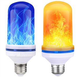 Effet de flamme LED Ampoule scintillant feu mur-éclairage lampe d'éclairage créatif 5W 12W cordes
