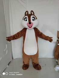 Real Picture Chip E Dale Chipmunk Adult Mascot Costume Fancy Outfit Cartoon Character Party Dress
