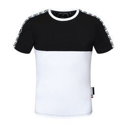 Plein T-shirt PP Devil Skull Diamond Short-sleeved Tees High-quality Casual Streetwear Tops Men's Clothing k4
