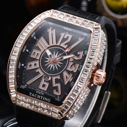 High quality mens watches iced out wristwatches diamond case v45 quartz movement collection fashion Analogue watch shining dress waterproof clock montre de luxe