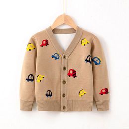Pullover Gentleman Style Kids Knitted Cardigan Sweater Boys Winter Clothes Toddler Girl Oversized Spring & Autumn Children Outfit