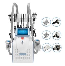 Two Handles Cryolipolysis Slimming Machine Cryotherapy Face Body RF Cavitation Ultrasound Liposuction Lipo Laser Machine For Sale