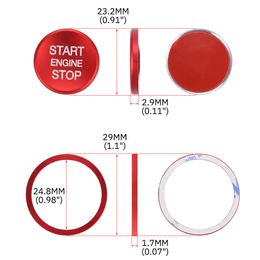 Car Engine Start Stop Button Ring Ignition Cover Trim For VW Golf 7 MK7 VII GTI R Tiguan Jetta CC Arteon Passat B8 Touareg T-roc P257T