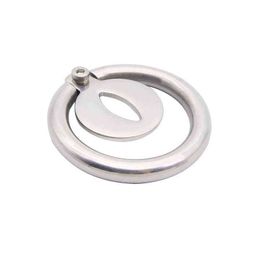 NXYCockrings Super Small Steel Chastity Cage Male Device Cock Glans Penis Trumpet Ring Sex Toys BDSM 1124