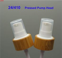 50pcs100pcs 24/410 Cosmetic Lotion/Emulsion Pump Head/Cap, Bamboo Pressed Lid for Shampoo Bottles, Cream Headhigh qty