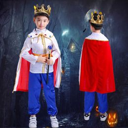 Kids Clothes Set Boys Prince Charming Costume Child Halloween Stage Play Show Costumes Party Cosplay Clothing Y0913