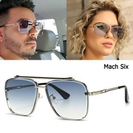 2021 Fashion Classic Mach Six Style Gradient Sunglasses Cool Men Vintage Brand Design Sun Glasses 2A102