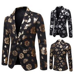 Men's Korean Version Of The Suit Casual Slim Small Trend Pattern Personality Jacket Spring And Autumn Coat Male Suits & Blazers