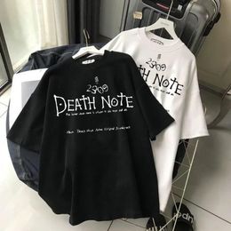 Death Note Summer Print Tee Womens Clothing Novelty Shinigami Ryuk Short Sleeve Women T-shirt Harajuku Casual Yagami Vintage Top