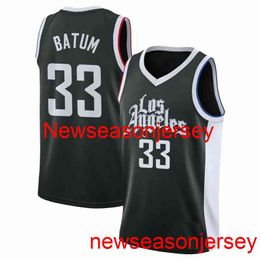 Custom Nicolas Batum #33 2020-21 Swingman Jersey Stitched Mens Women Youth XS-6XL Basketball Jerseys