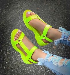 Women Sandals Summer Shoes Slip-on leisure Female Sandalen Woman Peep-toe Comfort flat Sandalias De Las Mujeres Y0721