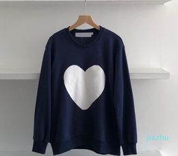 Fashion-Autumn Womens Casual Sweatshirts Loose Long Sleeved Plush Clothes with Red Love Pattern Street Style Fashion Girls Wear