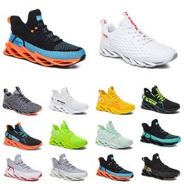 Top Running Shoes for Mens Comfortable Breathable Jogging Triple Black White Red Yellow Neon Grey Orange Bule Sports Sneakers Trainers Fashion GAI