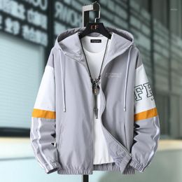 Men's Jackets 2021 Spring And Autumn Clothes Men Jacket Size 5XL Outwear Hooded Coat Slim Parka Fashion Printed