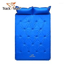 Outdoor Pads Trackman TM2220 192*132*3cm 2 Person Automatic Inflatable Mattress Camping Beach Moisture-proof Sleeping Pad With Pillow