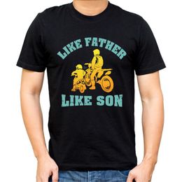 Men's T-Shirts Motocross Print Black Men T-Shirt Short Sleeve O-Neck Summer Graphic Tops Tees Camiseta Hombre Accept Customised Clothing