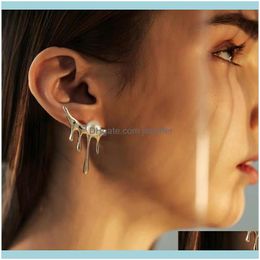 Charm Jewelrypearl Drops Ins Lava Wind Irregular Metal Texture Exaggerated Personality Earrings Drop Delivery 2021 Zq6Fj