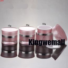 300PCS/LOT-50G Pink Acrylic Cream Jar,Empty Plastic Cosmetic Container,Makeup Sub-bottlinggood qualty