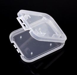 Memory Card Box Transparent SD Memory-Card Plastic Storage Retail Package Case T-Flash TF Cards Packing Clear Storage-Box SN2903